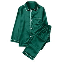 Čišćenje pidžamas outfit roditelj-dijete setovi meke i udobne bluze s dugim rukavima i donju salonsku