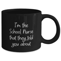 Sestra Šalica - medicinska služba za kafu - ja sam školska sestra - medicinska sestra za kafu crne 11oz