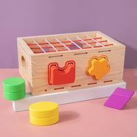 Postavite puzzle blok igračka - rano učenje bez prekida sigurnosti - vježbajte ručno sposobnost - hvatajte
