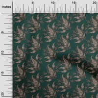 Onuone svilena tabby teal zelena tkanina azijska paisley materijal za šivanje materijala za ispis tkanine