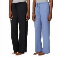 Stupnjevi ženske hladne hlače za spavanje veličine: xl, boja: crna heather azurna škriljevca