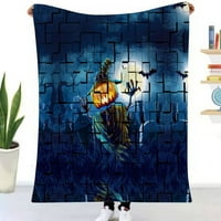 Halloween Dekorativni pokrivač-vještica pokrivač za spavaću sobu estetski mjesec i zvijezde Tamastry