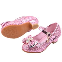 Anuirheih Kids Girls Pearl Crystal Bling Bowknot Single Princess cipele Sandale na prodaju