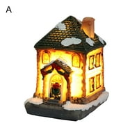 Božićna ukrašana kućna oblika LED svjetla Pokloni Xmas svjetlosni minijaturni ukras za dom