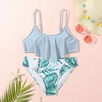NJSHNMN COIRGH Ljetni kupaći kostimi Bikini set Havajski cvjetni kupaći kostim za dječje kupaće kostime