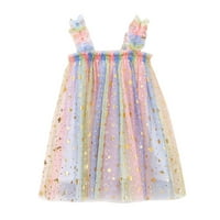 Princeza haljina Rođendan Tulle Beach Toddler 16y Casual Slow haljine obojene plažne djevojke Ljetne