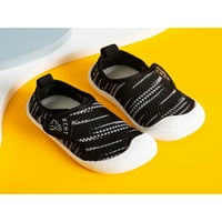 Colisha unisex-dječji šetnja cipela na stanama mrežaste tenisice Indoor Comfort Moccasins Magic trake casual cipele crne 4,5c