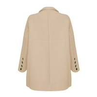 DrpGunly Womens Blazer Plus size Elegant sportski uredba Busineze Spring Spring Tanka tranzicijska jakna