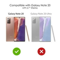 Distinconknk Clear Shootototoot hibridni slučaj za Samsung Galaxy Note - TPU BUMPER Akrilni zaštitni