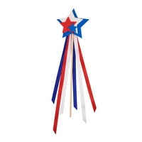 YCOLEW 4. jula domoljubske zabavne ukrase, američka zastava viseći zvezdani streameri, USA Bunting Day