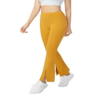 HIRIGIN ženske joge duge hlače učvršćene u boji, donje komorne sa visokim strukom
