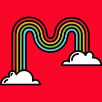 Rainbow ženska Crvena heather grafički trkački trkački cisterna - dizajn od strane ljudi m