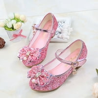Djevojke cipele za cipele za haljine Mary Jane svadbena zabava blistaju sjajne princeze cipele za djecu