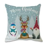 Giligiliso božićni ukrasi bezlični jastuk za lutke pokriva se santa claus uzorak jastučnice za božić