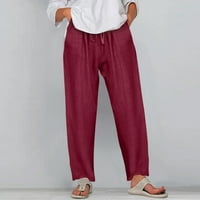 Žene Ležerne pantalone u boji Dukseri plus veličina Žene Žene Ležerne prilike na ljetnim hlačama Žene