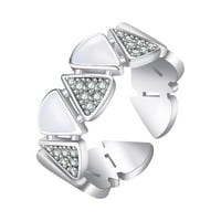Loopsun prstenovi Cubic-cirkonijski geometrski prsten za žene Angažovanje vjenčanog nakita poklon za