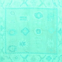 Ahgly Company Zatvoreni pravokutnik orijentalni tirkizni plavi tradicionalni prostirci, 2 '3'