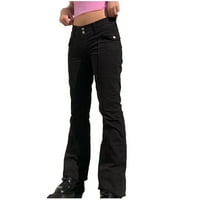 Curvy pantalone za žene elastične struine čizme <br> široke noge hlače Jesena čvrstog boja