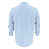 Košulje s dugim rukavima za muškarce, dizajnerske proljeće ljeto muške povremene pamučne posteljine