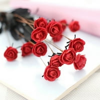 WEFUESD Umjetno cvijeće Umjetno PE Cvijeće Rose Cvjetni vjenčani buket Bridal Hydrongea Decor RD umjetno