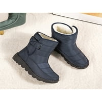 Zodanni Ženske čizme za snijeg Plindring Winter With Bootie Mid Calf Vodootporni Pješački pješačenje Topli čizme Radno svjetlo Udobne cipele za hodanje cipele Plave 12