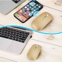 2.4GHz i Bluetooth miš, punjivi bežični LED miš za MediaPad Lite kompatibilan je i sa TV laptop MAC