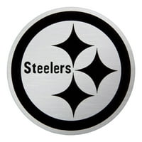Muška antigua Heather Black Pittsburgh Steelers Metalik logo Big & Vill Fortune pulover jakna