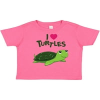 Inktastic Volim kornjače poklon dječaka malih majica ili majica mališana