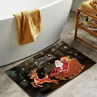 Božićni ukrasni pod po podnim tepihom upijajući do vrata otisnuta kućanstvo ne klizanje kupaonica bez