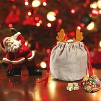 Božićna torba, božićna torbica za bombonsku bombona, baršun torba za slatkiše, halkoween party favorizova