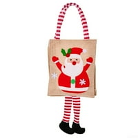 Božićni ukrasi crtani ispis viseći prugasti torbica za noge za odmor, izrađena od visokokvalitetne posteljine,