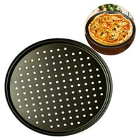 Kiskick karbonski čelik Ne-Stick pizza Pečaj PAN mreža za pečenje - alat za pečenje za pečenje za savršenu