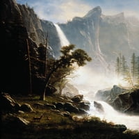 Bierstadt: Yosemite, 1870-ih. Nalbert Bierstadt: Bridal Veil Falls, Yosemite: ulje na platnu, C1871-73.