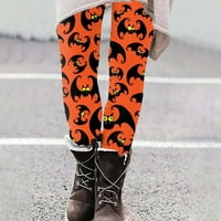 Noć vještica za žene sa gnomima Halloween Odmor odjeća Slim noga joga nogavi Mid struk casual comfy