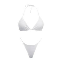 Set bandeau Ženski kupaći kostim Brazilski odjeća za plažu Bikini Kupeći za zavojni kostimi Bikinis