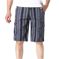 Muške garderne kratke hlače Striped Print Casual Hotsas Ljeto Lagana na otvorenom Twill kratke hlače
