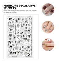 Sheets DIY Naljepnice za umjetnike za nokte Manikira ukrasne naljepnice za Noć vještica