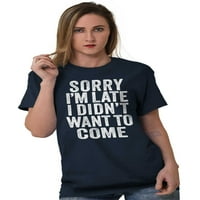 Nisam hteo da dođem introvertna smešna muska grafička majica Tees Brisco Brends S