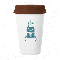 Univerzum i vanzemaljska robota Art Deco modna šolja kava pijenje za piće Pottery Cerac Cup poklopac