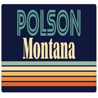 Polson Montana Frižider Magnet Retro dizajn