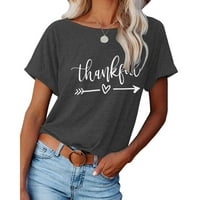 Veatzaer ženska majica kratkih rukava jednostavna srčana grafička košulja koja kažu da bluza za odmor