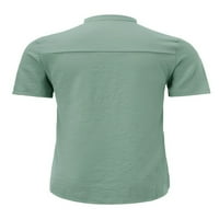 Glonme muškarci Čvrsta boja Regular Fit Ljetni vrhovi Modna dnevna habanje majica Tasteri Plaža T majice