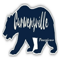 Curwensville Pennsylvania suvenir 3x frižider magnetni medvjed dizajn