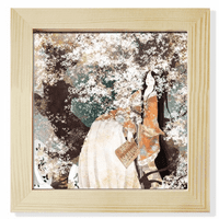 Žena kineski klasični stil ilustrator Square Frame Frame Frame Wall StolPop displej