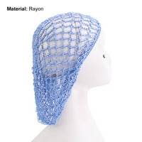 Rutiya Crochet mreža za kosu elastična rayon vintage stil dame dame za dom