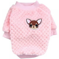 Jakna za pulover za kućne ljubimce, džemper od runa za malene maleničke pse Jorkširske zimske košulje