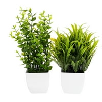 Postrojenja Lažni ulica Artificialfauxeukaliptus Realistic Fern Greenery MiniBonsaiplants Posude Vase