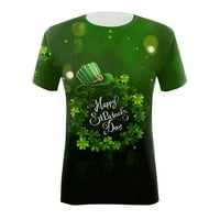 St.Patricks Dan ženske modne okrugle vrat kratkih rukava s kratkim rukavima tiskana majica