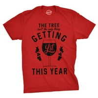 Muški stablo nije jedino što postavljaju majicu božićne vino - 4xL grafičke teže