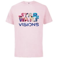 Star Wars: Vizija logo - pamučna majica kratkih rukava za odrasle - prilagođeno-meka ružičasto